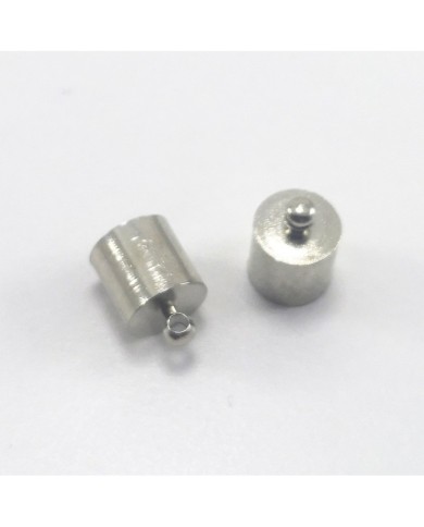Huni Boncuk Kapak - Boncuk Şapkası - 11 mm - Gümüş - 50 Adet