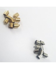 Huni Boncuk Kapak - Boncuk Şapkası - 11 mm - Gold - 10 Adet