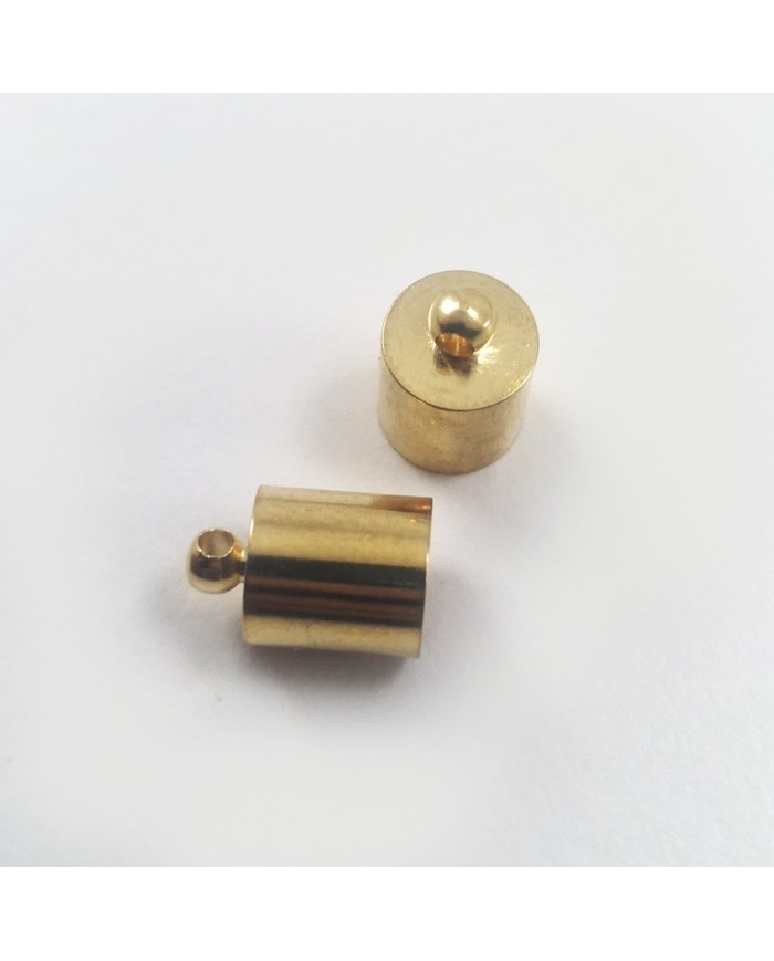 Huni Boncuk Kapak - Boncuk Şapkası - 11 mm - Gold - 50 Adet