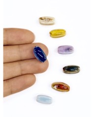 Seramik Boncuk Lacivert Uzun Boncuk 15mm