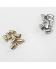 Huni Boncuk Kapak - Boncuk Şapkası - 9 mm - Gümüş - 25 Adet