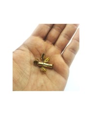 10 mm Huni Boncuk Kapak - Boncuk Şapkası -  Gold - 25 Adet