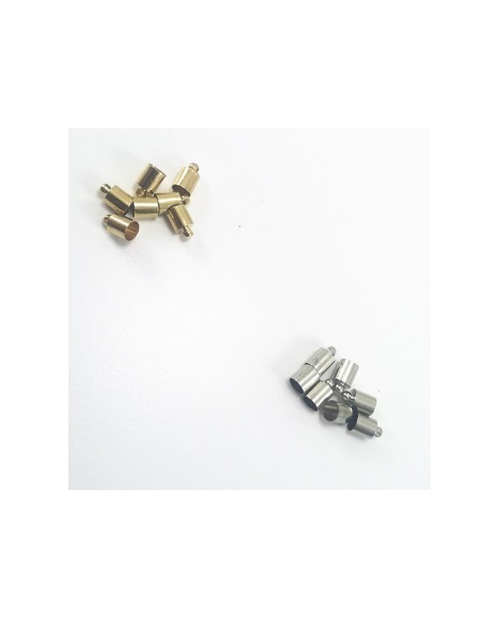 10 mm Huni Boncuk Kapak - Boncuk Şapkası -  Gümüş - 50 Adet
