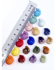 Seramik Boncuk Sarı Salyangoz Kabuğu 15mm