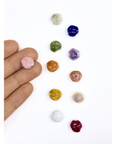 Seramik Boncuk Pembe Deniz Kabuğu 10mm