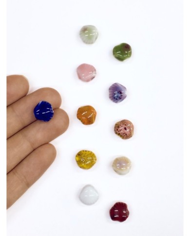 Seramik Boncuk Lacivert Deniz Kabuğu 10mm