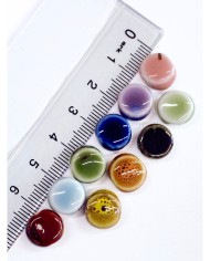 Seramik Boncuk Mavi Daire Boncuk 10mm