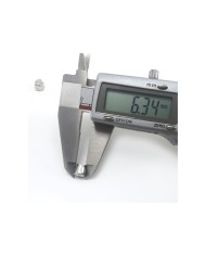 7 mm Huni Boncuk Kapak - Boncuk Şapkası - Gümüş - 10 Adet