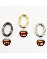 Metal Çanta Kanca Halka Oval Gold 10 ADET