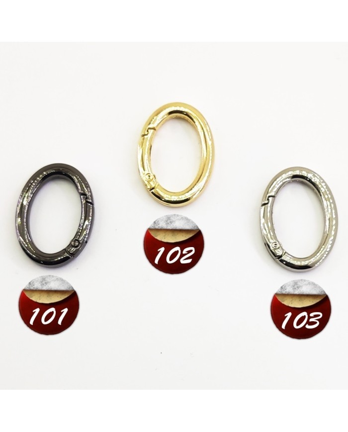 Metal Çanta Kanca Halka Oval Gümüş 10 ADET