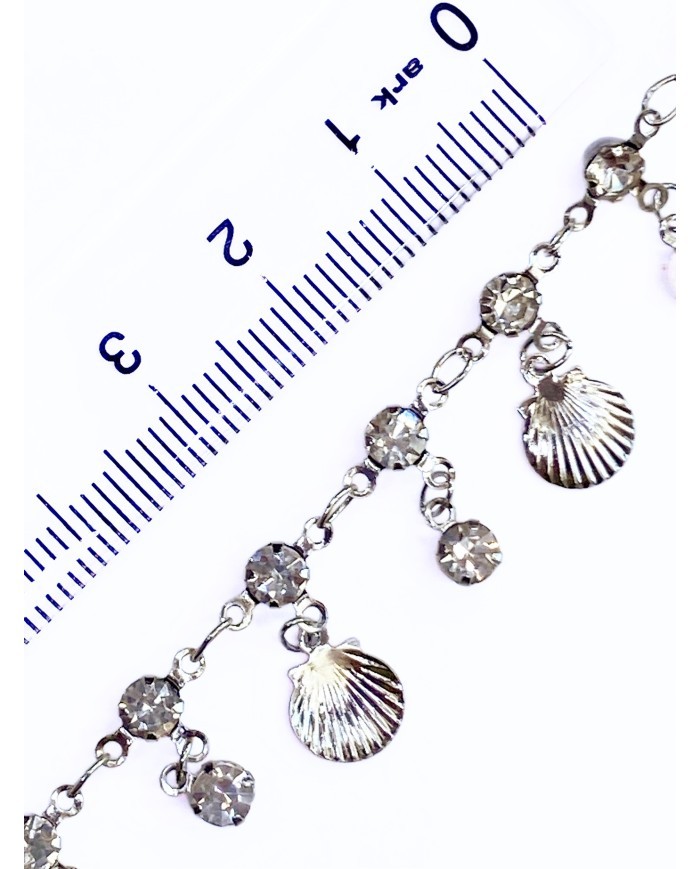 Zirkon Taşlı Kuyumcu Zinciri Altın Deniz Kabuğu 5mm - 1m