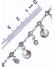 Zirkon Taşlı Kuyumcu Zinciri Altın Deniz Kabuğu 5mm - 1m