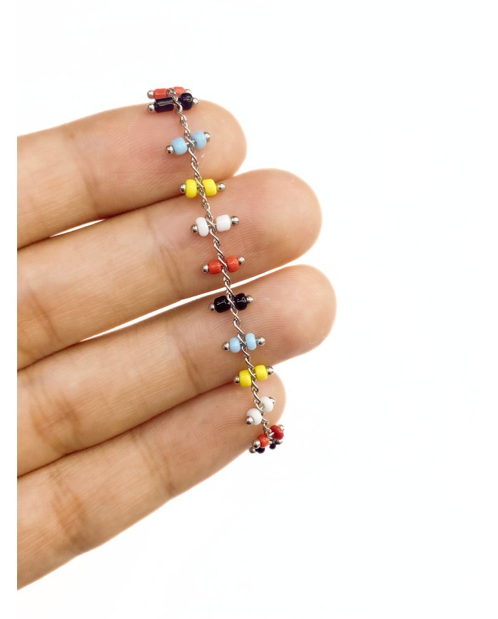 Kuyumcu Zinciri Gümüş Renk 5mm - 1m