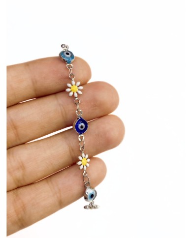 Mineli Kuyumcu Zinciri Gümüş Renk Papatya 5mm - 1m