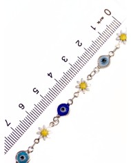 Mineli Kuyumcu Zinciri Gümüş Renk Papatya 5mm - 1m