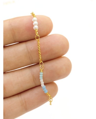 Kuyumcu Zinciri Altın Renk Boncuklu 3mm - 1m