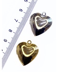 Pirinç Zirkon Mineli Açılır Kapanır Kalp Kolye Bileklik Ucu Charm Altın 1 Adet