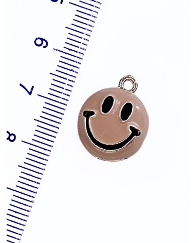 Pirinç Zirkon Mineli Açılır Kapanır Güleryüz Kolye Bileklik Ucu Charm 1 Adet