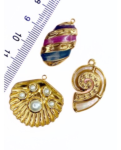 Çelik Mineli Plaka Kolye Bileklik Ucu Charm Renkli 1 Adet