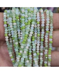 3mm İpe Dizili Kaplamalı Mix Kristal Boncuk  Renk Kodu NYB - 1 Dizi