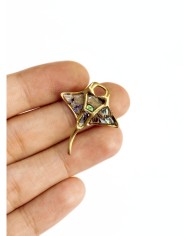 Çelik Mineli Vatoz Balığı Kolye Bileklik Ucu Charm 1 Adet