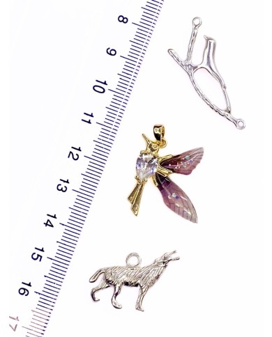 Çelik Taşlı Kuş Kolye Bileklik Ucu Charm 1 Adet