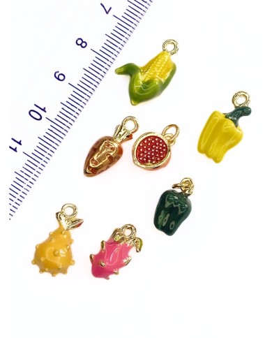 Pirinç Zirkon Mineli Mısır Koçanı Kolye Bileklik Ucu Charm 1 Adet