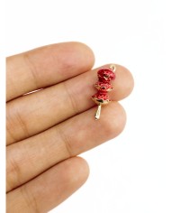 Pirinç Zirkon Mineli Yılbaşı Figürlü Kolye Bileklik Ucu Charm 1 Adet