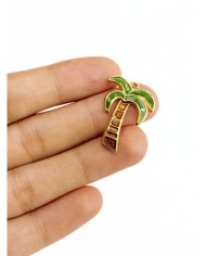 Çelik Mineli Palmiye Kolye Bileklik Ucu Charm 1 Adet