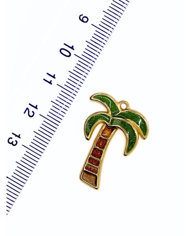 Çelik Mineli Palmiye Kolye Bileklik Ucu Charm 1 Adet