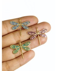 Çelik Mineli Yusufcuk Kolye Bileklik Ucu Charm Pembe 1 Adet