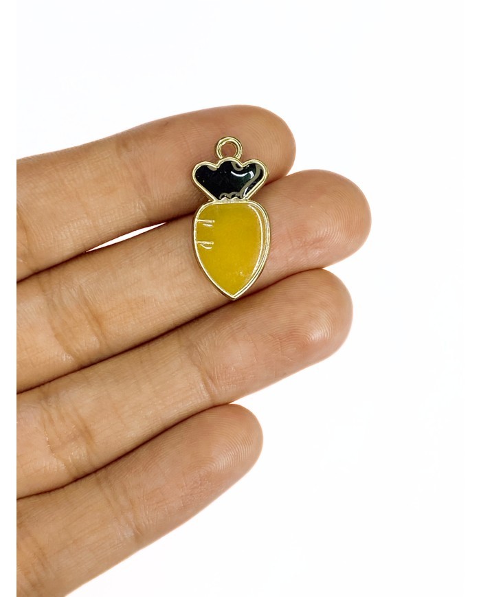 Pirinç Zirkon Mineli Ananas Kolye Bileklik Ucu Charm 1 Adet