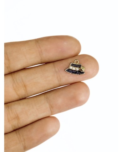 Pirinç Zirkon Mineli Şapka Kolye Bileklik Ucu Charm 1 Adet