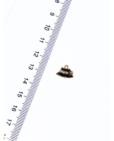 Pirinç Zirkon Mineli Şapka Kolye Bileklik Ucu Charm 1 Adet