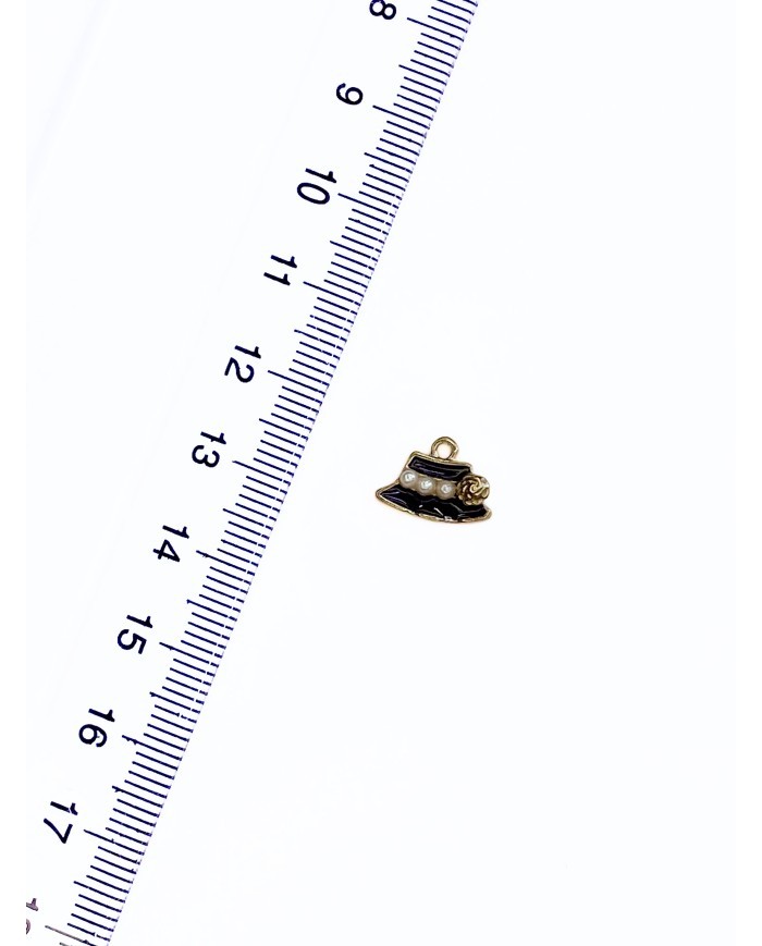 Pirinç Zirkon Mineli Şapka Kolye Bileklik Ucu Charm 1 Adet