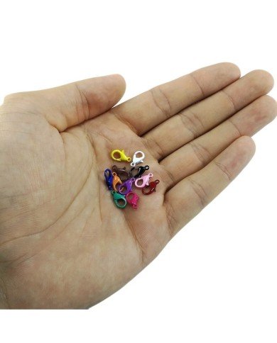 Mini Papağan Klips - Metal - 10 adet - Mix Renkler