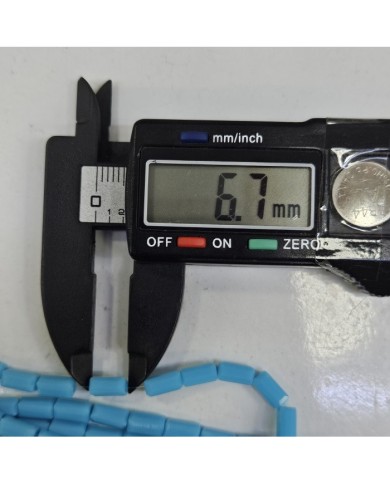 6mm İpe Dizili Baget Kristal Boncuk Şeffaf Sarı - 1 Dizi
