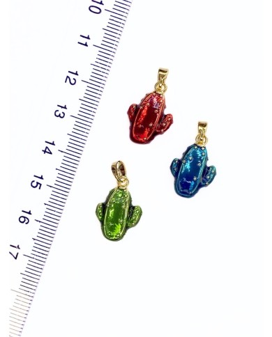 Pirinç Zirkon Mineli Kaktüs Kolye Bileklik Ucu Charm Yeşil 1 Adet