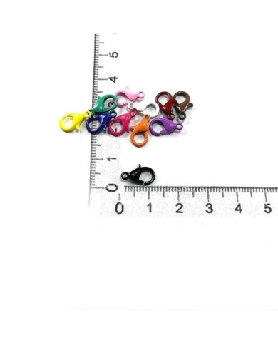 Mini Papağan Klips - Metal - 10 adet - Mix Renkler