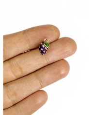 Pirinç Zirkon Mineli Salkım Üzüm Kolye Bileklik Ucu Charm 1 Adet