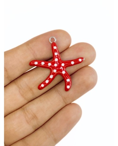 Pirinç Zirkon Mineli Deniz Yıldızı Kolye Bileklik Ucu Charm 1 Adet