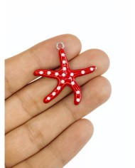 Pirinç Zirkon Mineli Deniz Yıldızı Kolye Bileklik Ucu Charm 1 Adet