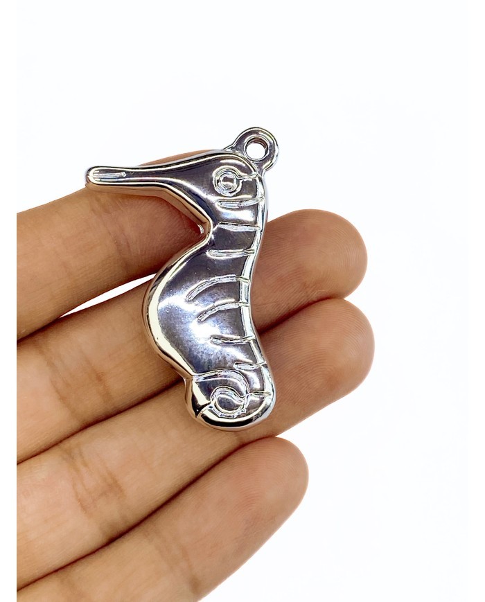 Metalize Deniz Atı Kolye Bileklik Ucu Charm Altın 1 Adet