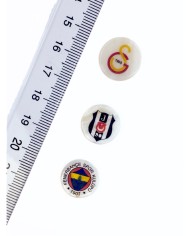 Pirinç Zirkon Mineli Fenerbahçe Amblemli Kolye Bileklik Ucu Charm 1 Adet