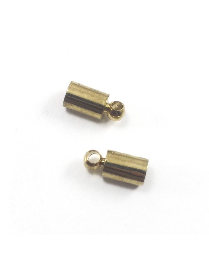 Huni Boncuk Kapak - Boncuk Şapkası - 9 mm - Gold - 10 Adet