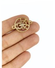 Pirinç Zirkon Mineli Istakoz Kolye Bileklik Ucu Charm 1 Adet