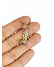 Pirinç Zirkon Mineli Çizme Kolye Bileklik Ucu Charm 1 Adet