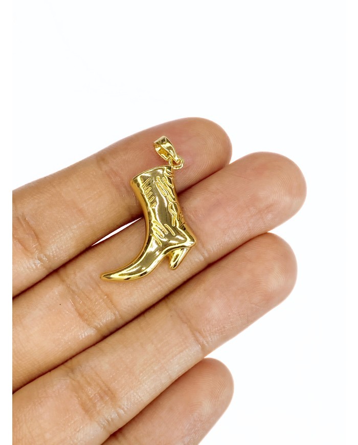 Pirinç Zirkon Mineli Çizme Kolye Bileklik Ucu Charm 1 Adet