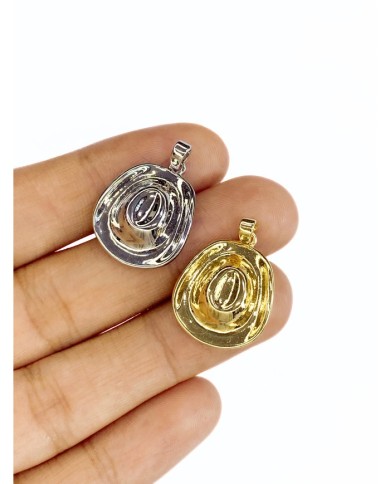 Pirinç Zirkon Mineli Kovboy Şapkası Kolye Bileklik Ucu Charm Altın 1 Adet