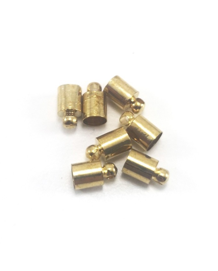 Huni Boncuk Kapak - Boncuk Şapkası - 9 mm - Gold - 10 Adet